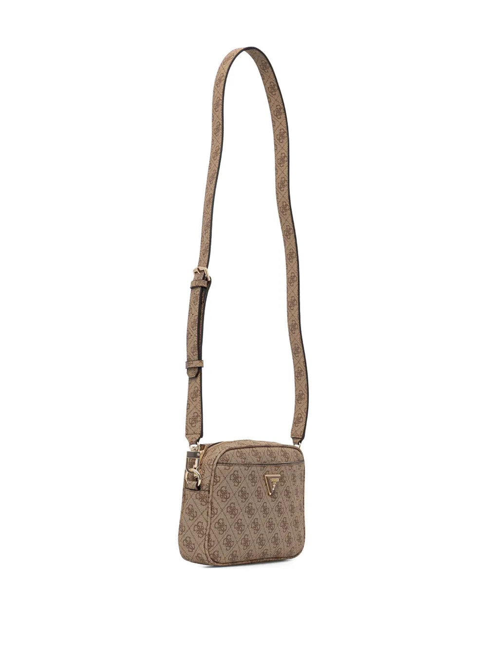 Guess Usa Meridian Cross Body Bag In Brown