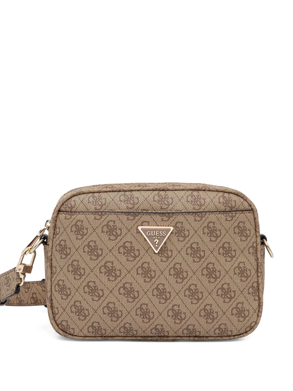 Guess Usa Meridian Cross Body Bag In Brown