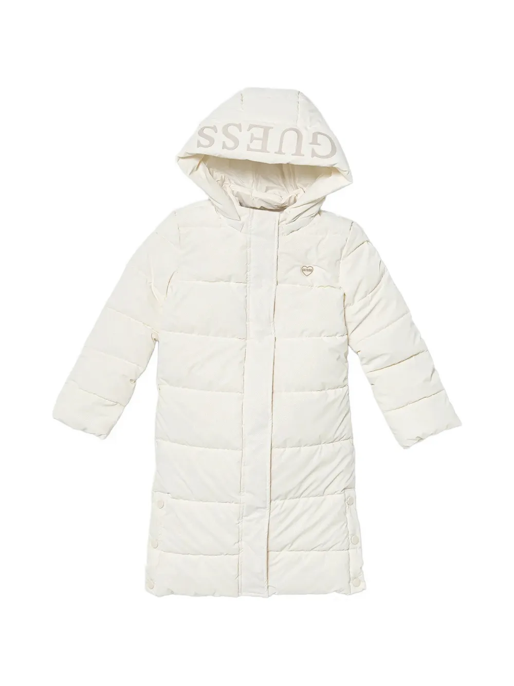 guess kids hooded quilted coat - Toni neutri
