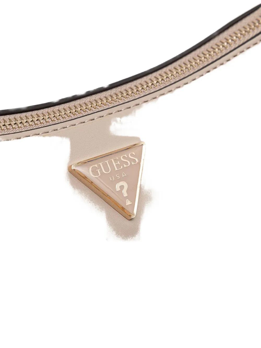 Guess Usa Daryna Logo-plaque Shoulder Bag In Neutral