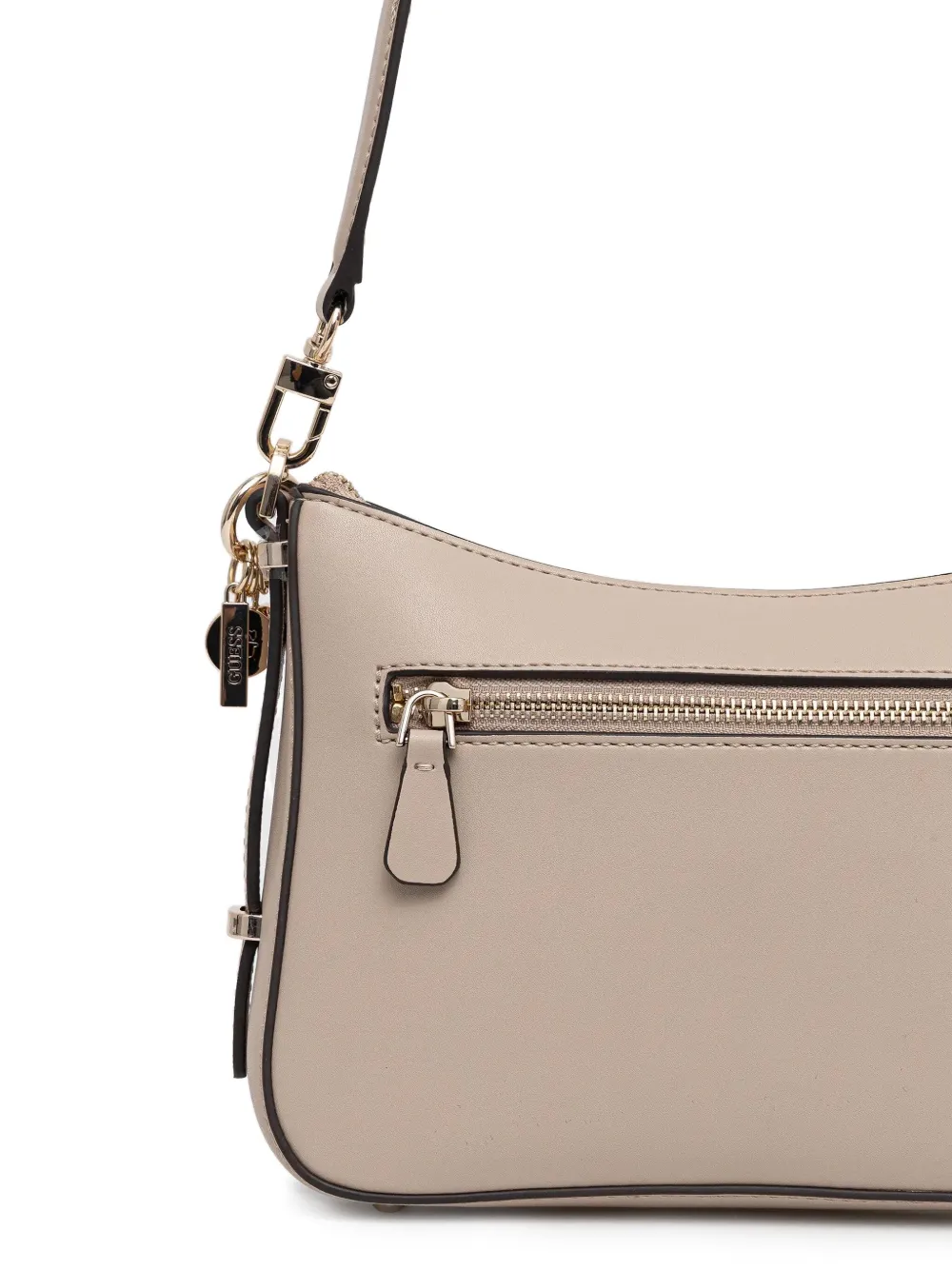 GUESS USA Daryna schoudertas met logoplakkaat Beige