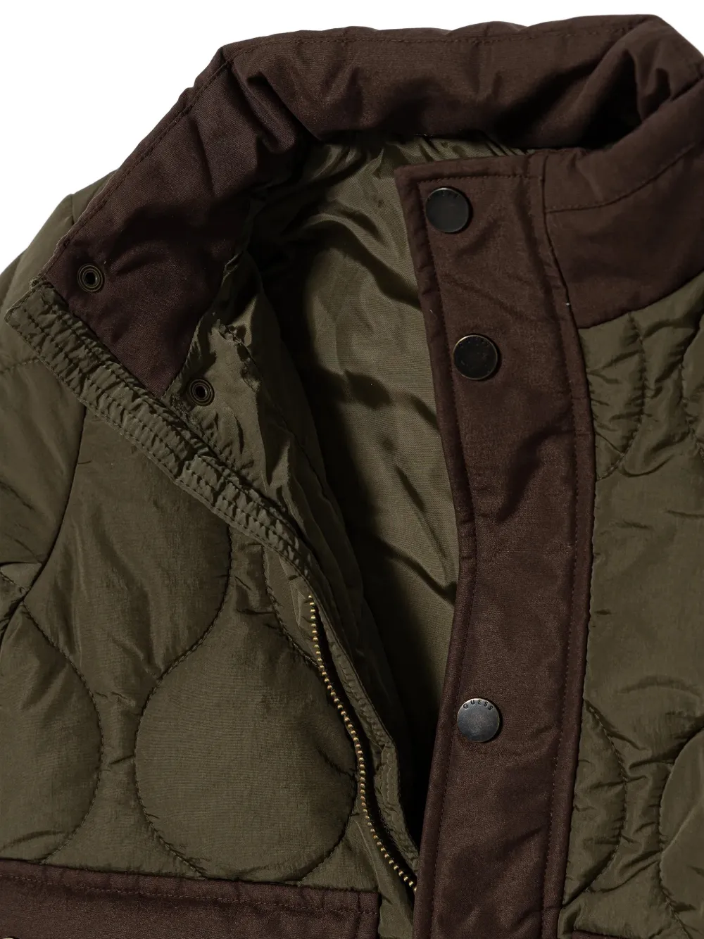  Guess Kids Quilted Pocket Jacket - Green 