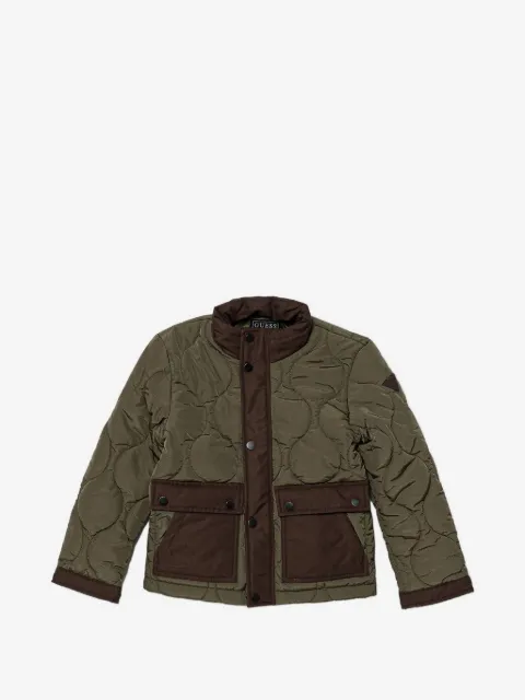 guess kids quilted pocket jacket