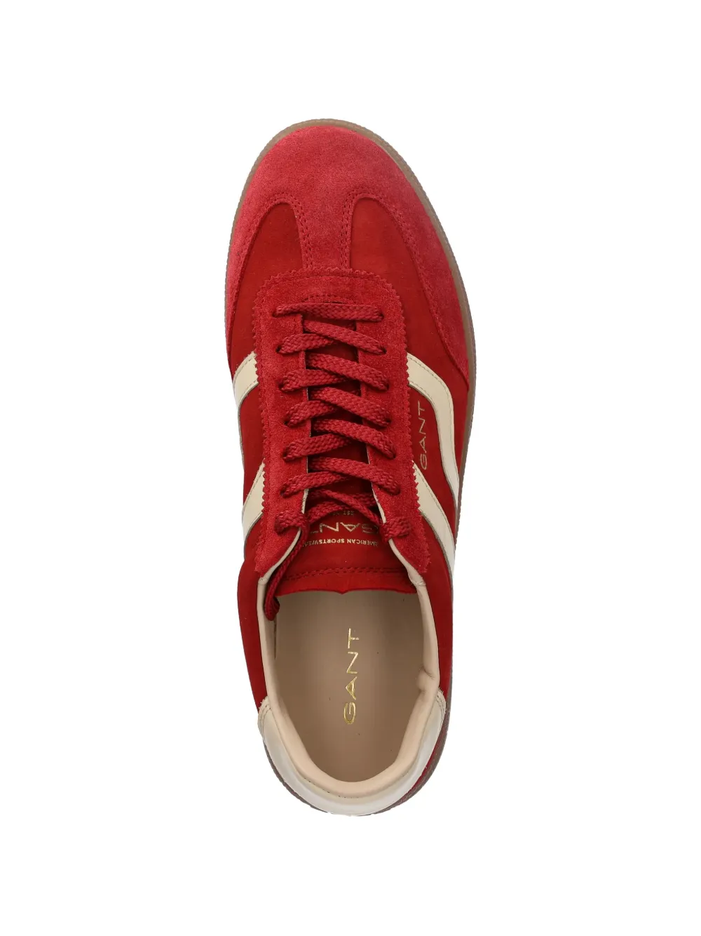 Gant Cuzmo gestreepte sneakers met vlakken Rood