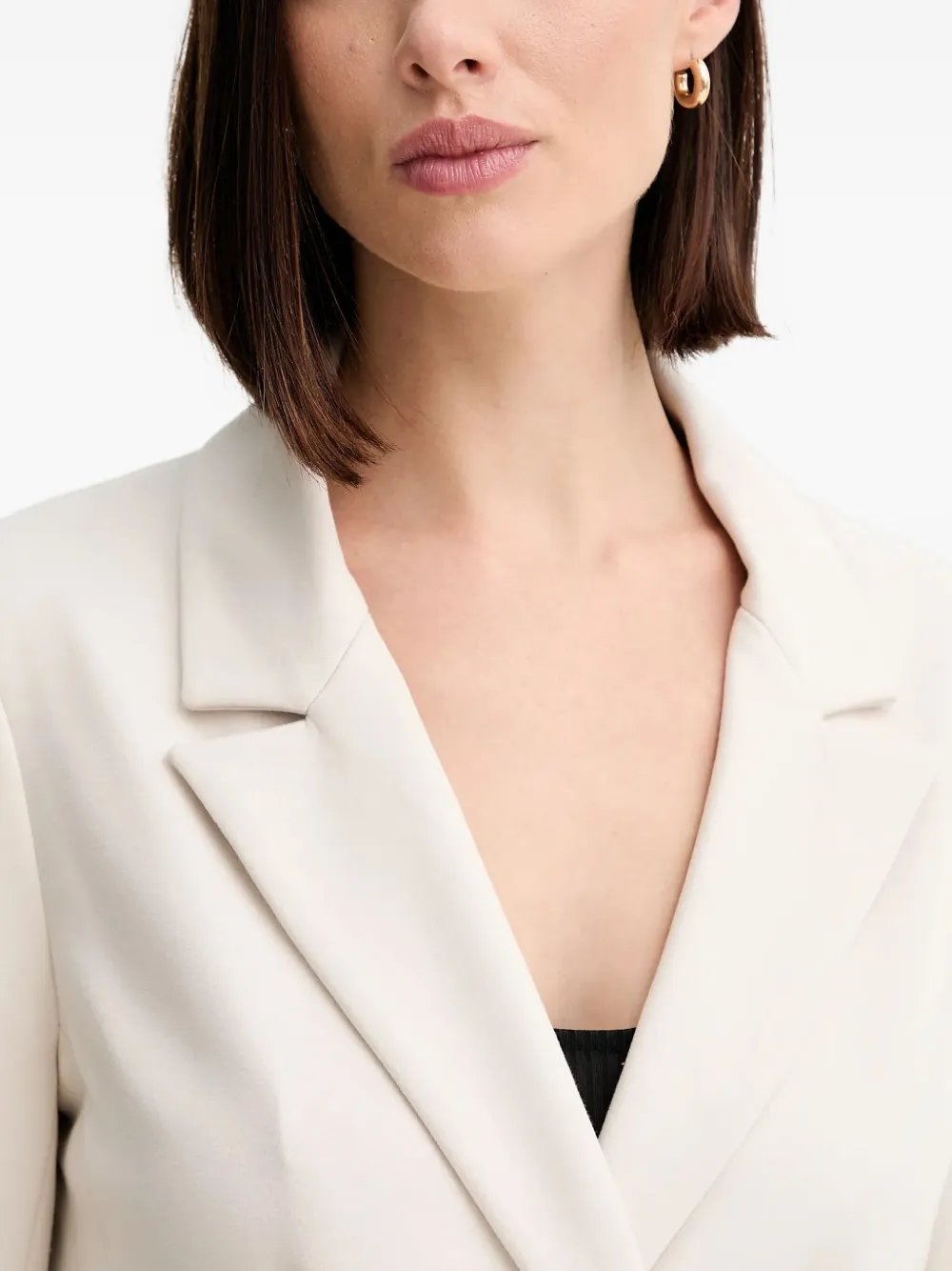 Guess Usa Double-breasted Blazer In White