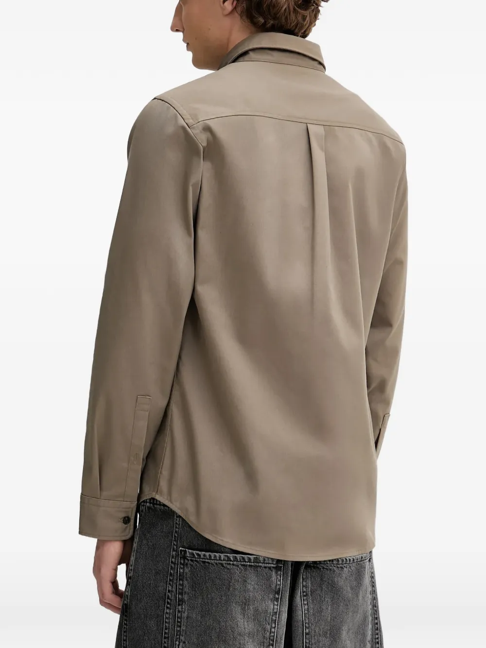 HUGO Overhemd met borstzak Beige