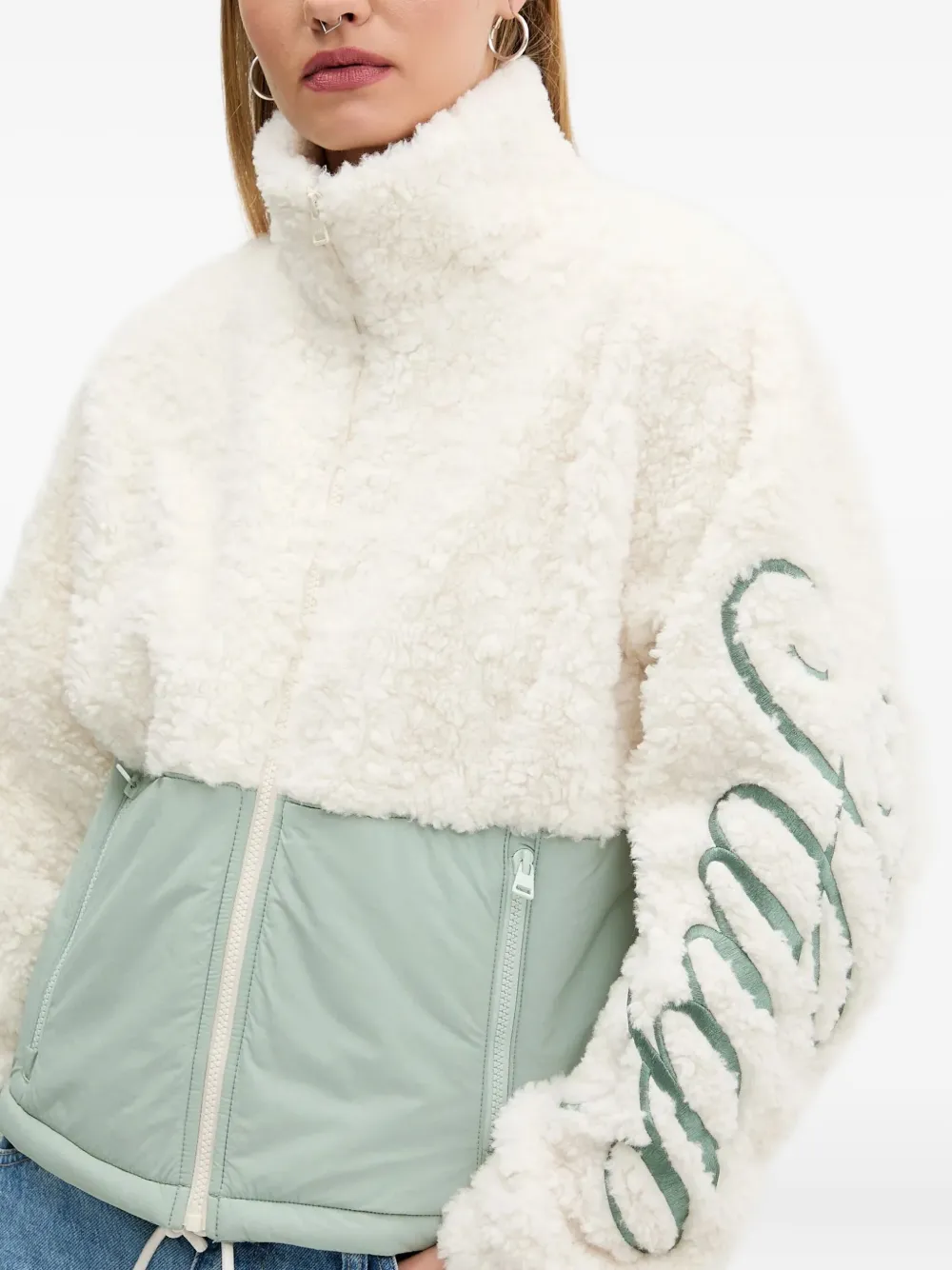 HUGO Teddy jack met colourblocking Wit