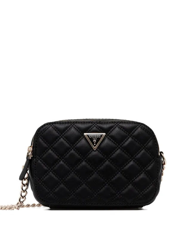 GUESS USA キルティング ショルダーバッグ | ブラック | FARFETCH JP