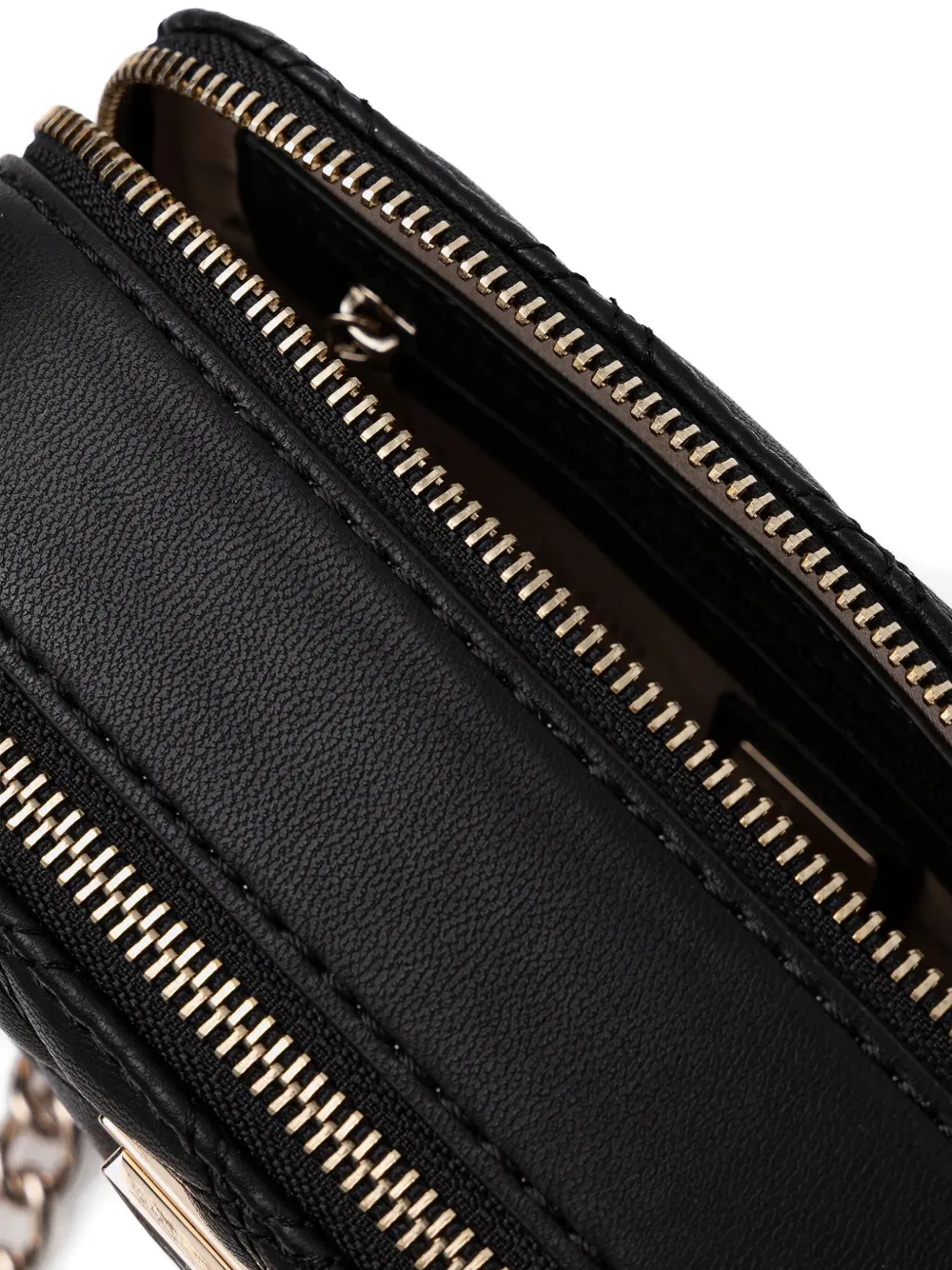 GUESS USA Gewatteerde crossbodytas met ketting Zwart