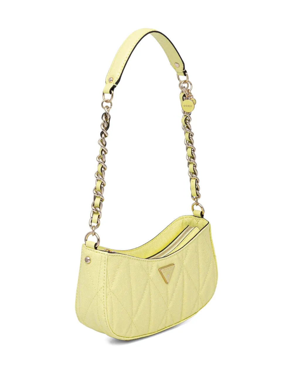 Guess Usa Aldina 4g Shoulder Bag In Yellow
