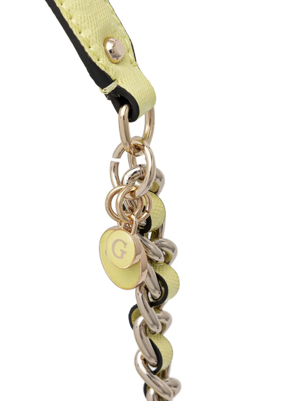 Guess Usa Aldina 4g Shoulder Bag In Yellow
