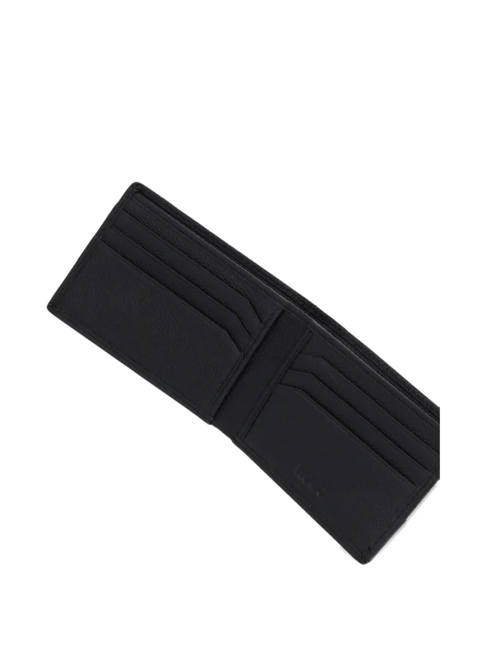 Hugo Boss Logo-plaque Wallet In Black