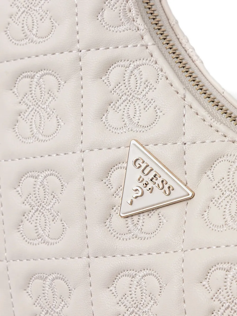 Guess Usa Adelasia 4g Quilted Knoted-handle Mini Shoulder Bag In Neutral