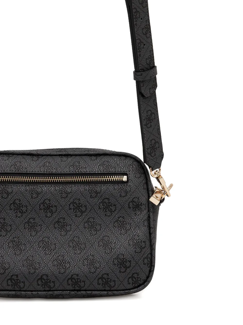 Guess Usa Logo-plaque Cross Body Bag In Black