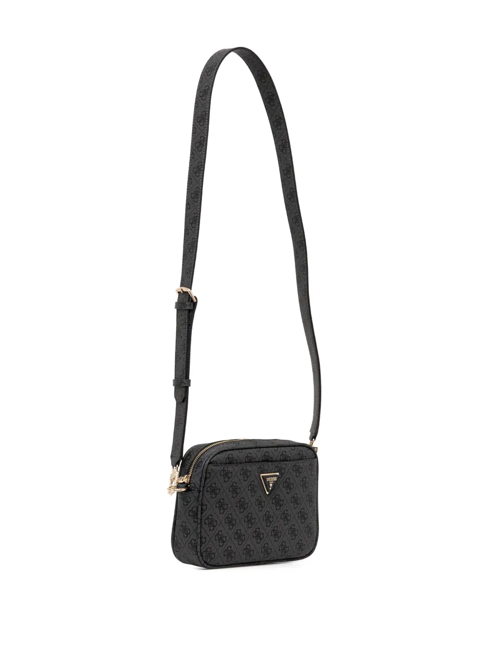 Guess Usa Logo-plaque Cross Body Bag In Black