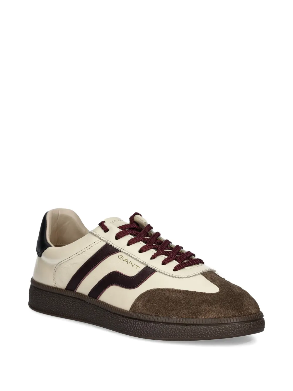 Gant Cuzmo suède sneakers met streep Beige