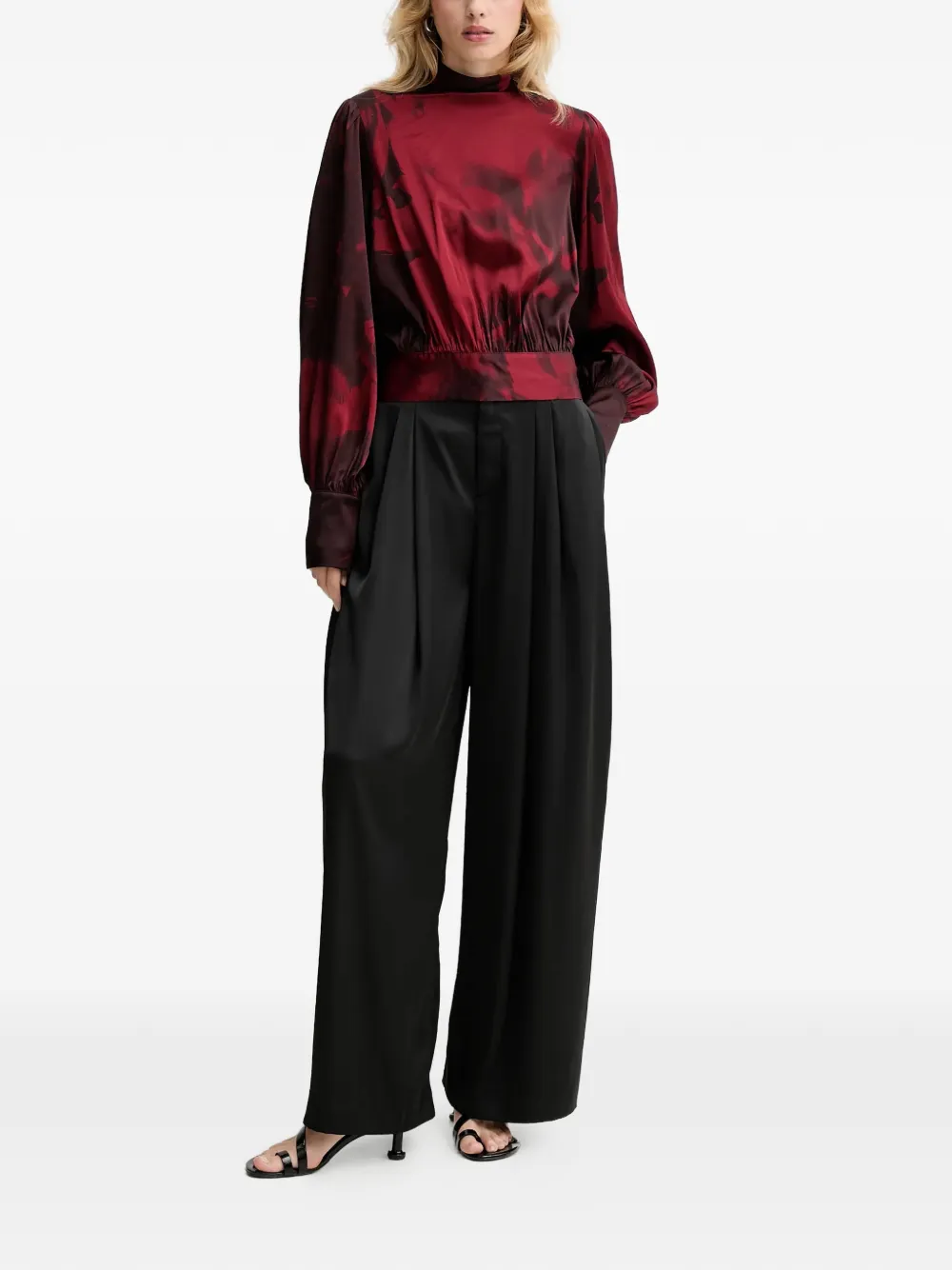 Gestuz GZselina open back tie blouse - Rood