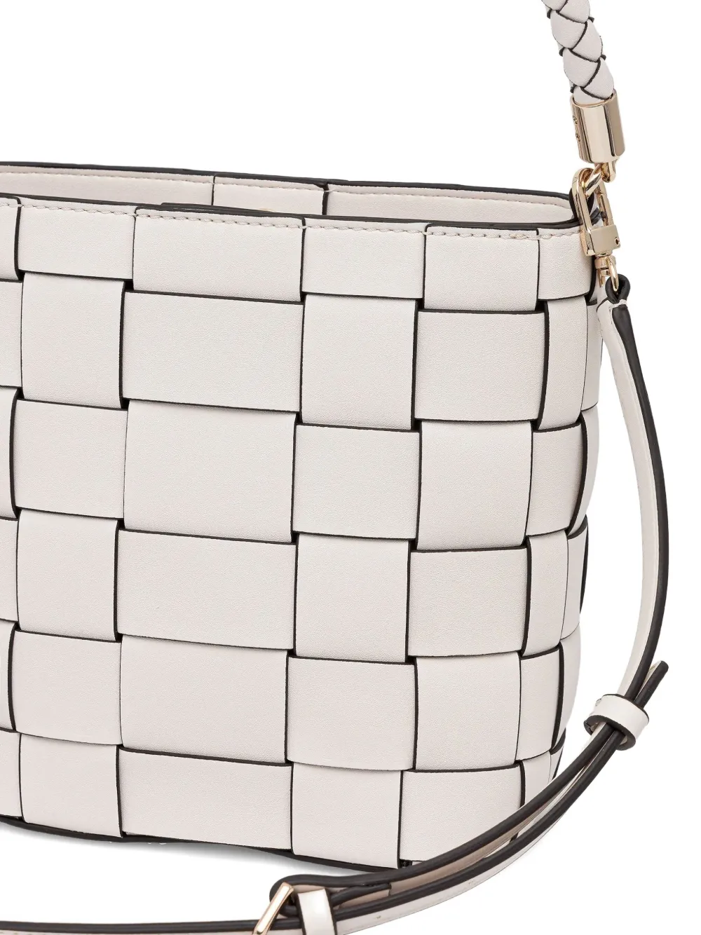 Guess Usa Woven Top-handle Tote Bag In Brown