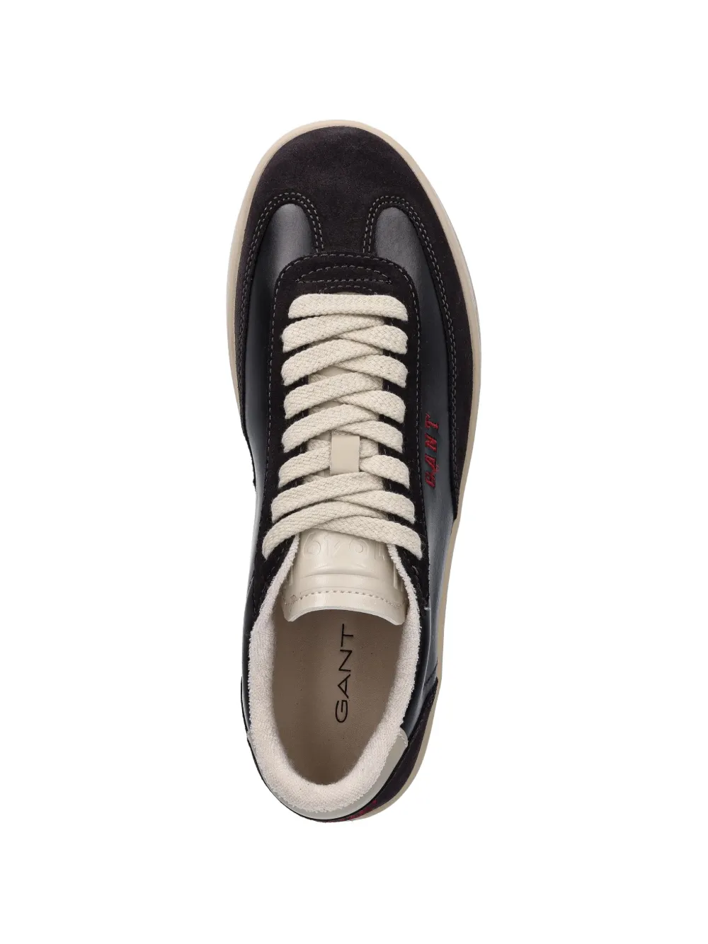 Gant Prepus suède sneakers met vlakken Zwart