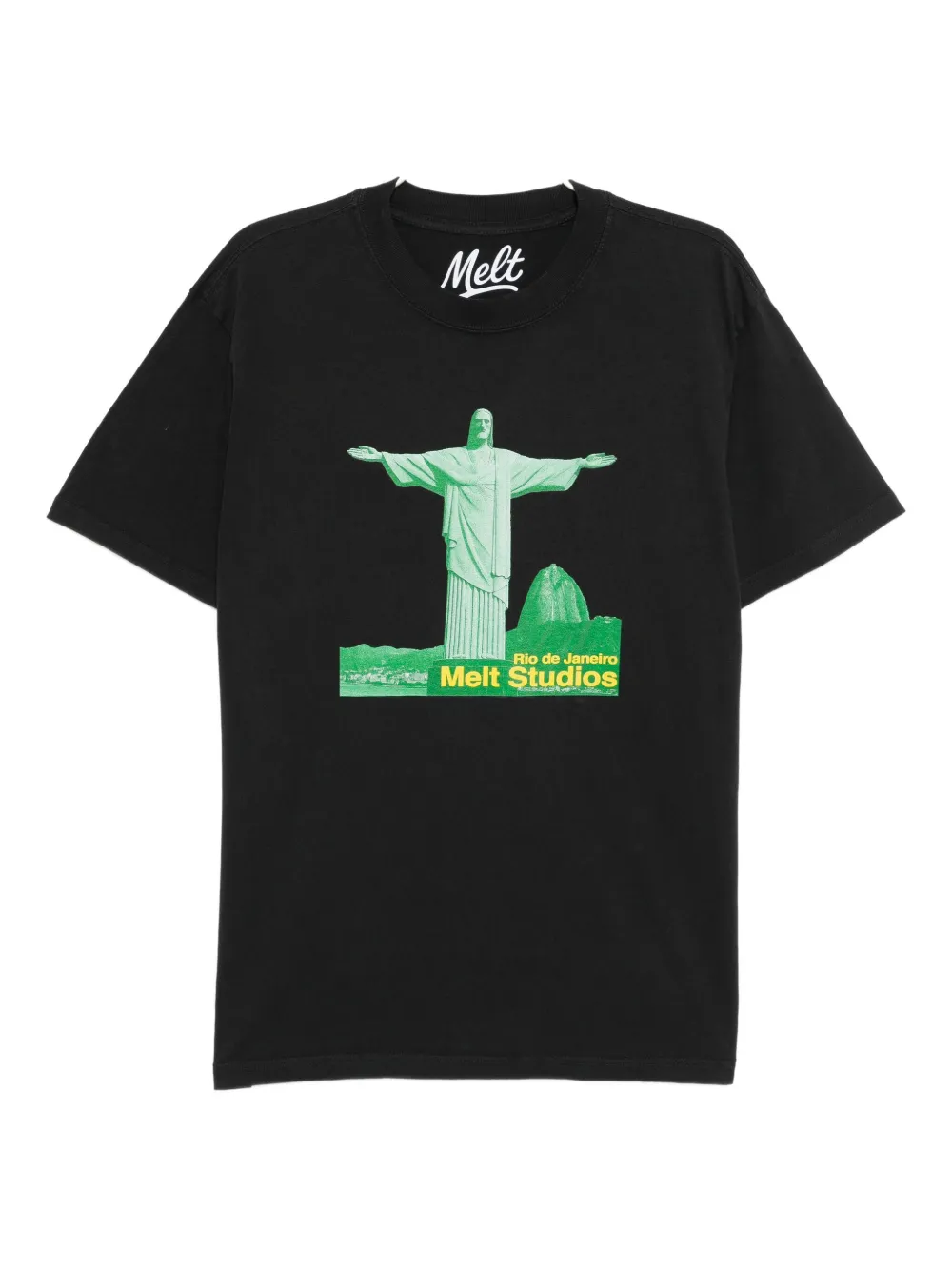 Melt graphic=print T-shirt | Grey | Image 1