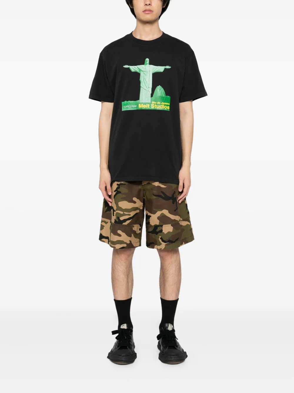 Melt graphic=print T-shirt | T-Shirts | Image 2