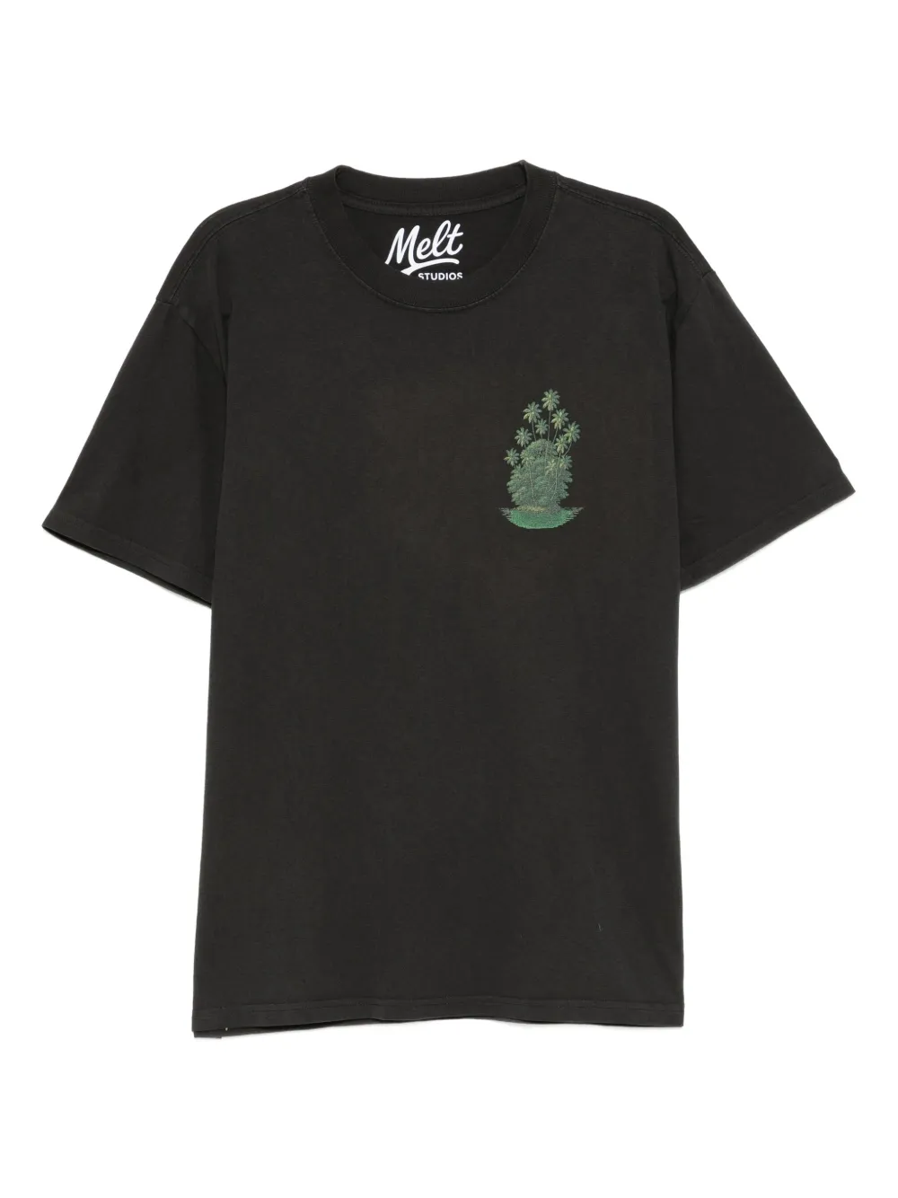 Melt graphic-print T-shirt | Grey | Image 1