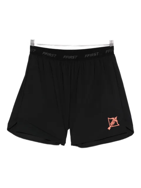 Family First logo-print performance shorts