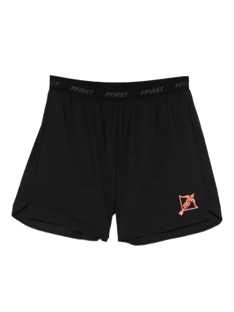 Family First logo-print performance shorts