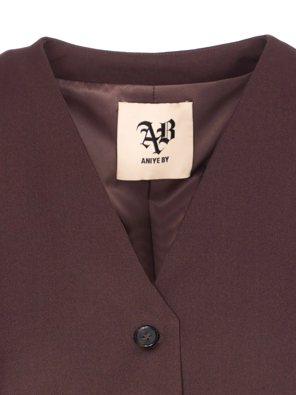 Aniye By V-neck Waistcoat In Brown