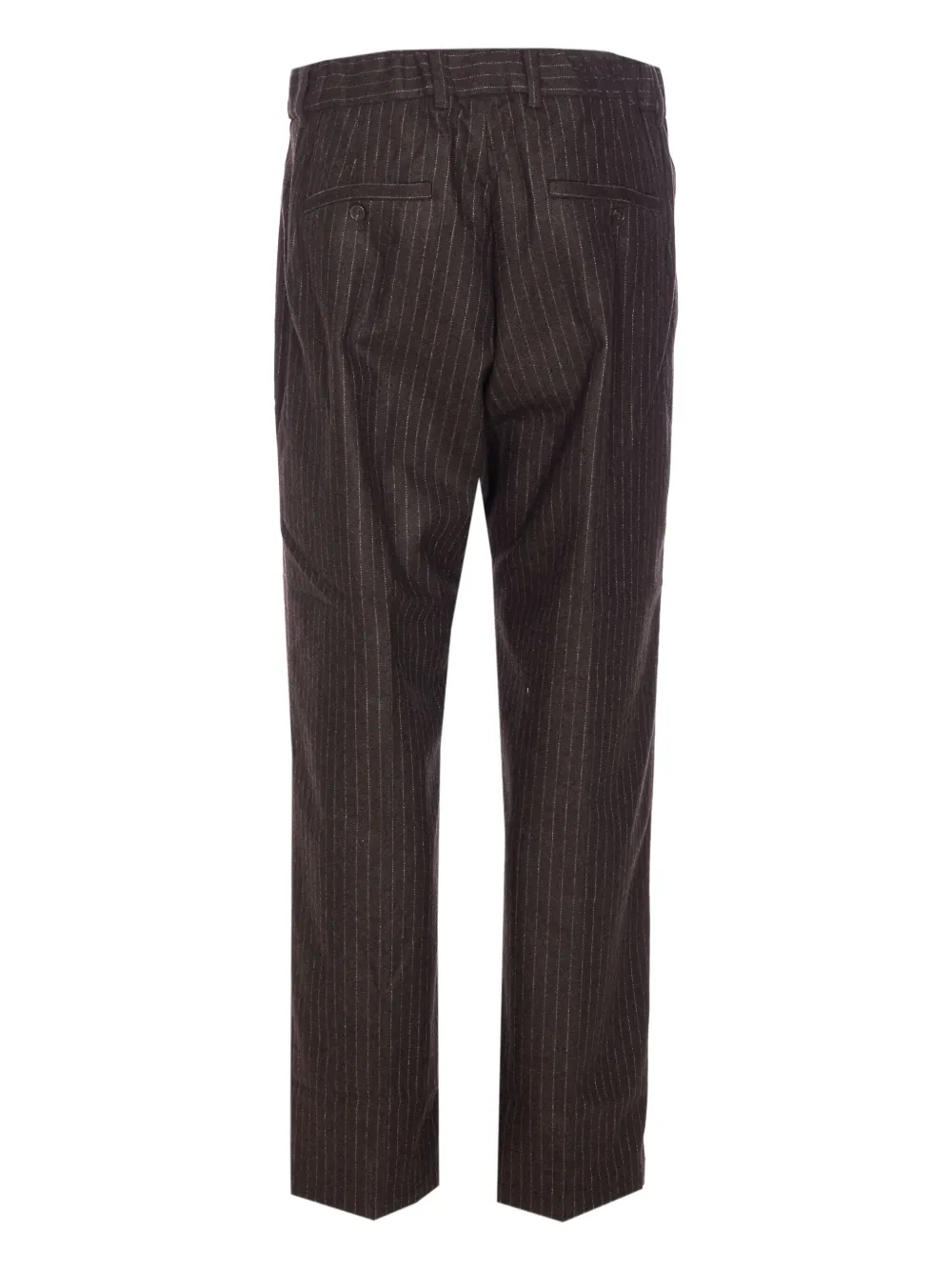 NN07 pinstripe-pattern trousers - Bruin