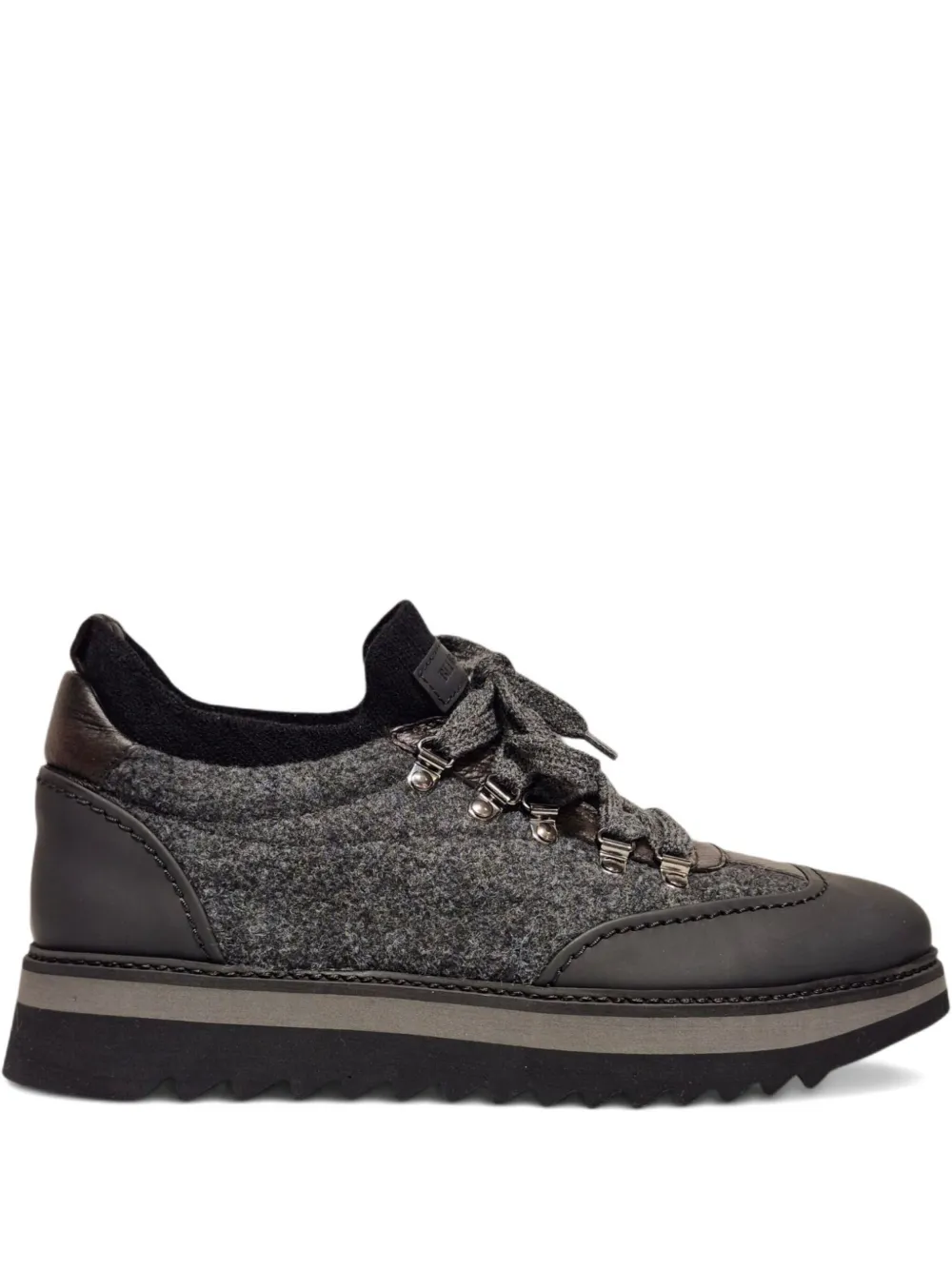 Barrett panelled platform sneakers | Brown | Image 1