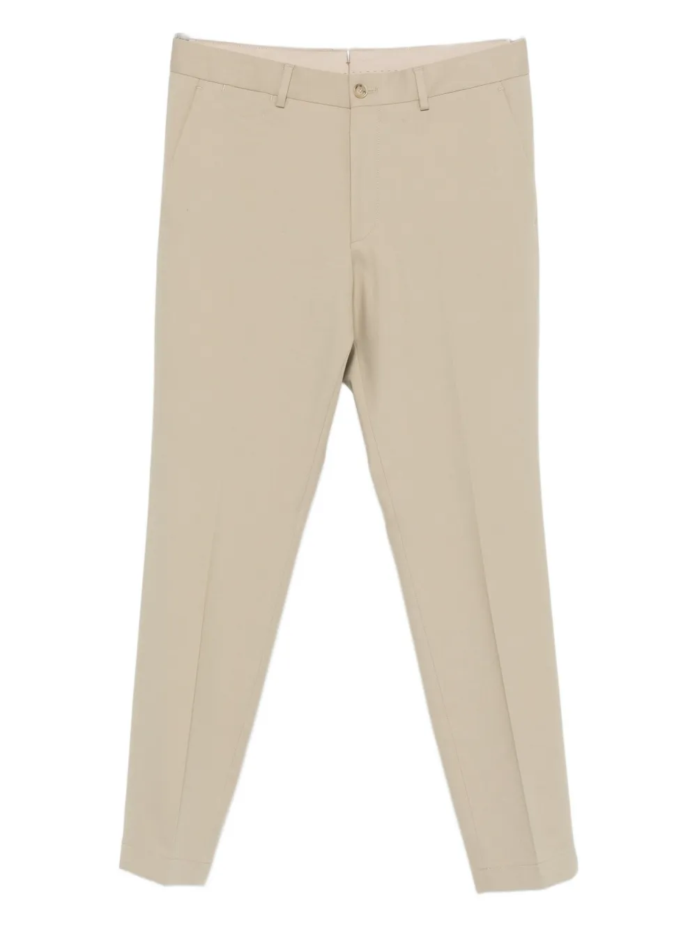 Hugo Boss Pressed-crease Trousers In Neutral