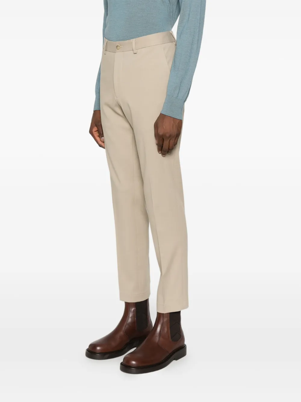 BOSS Plooibroek Beige