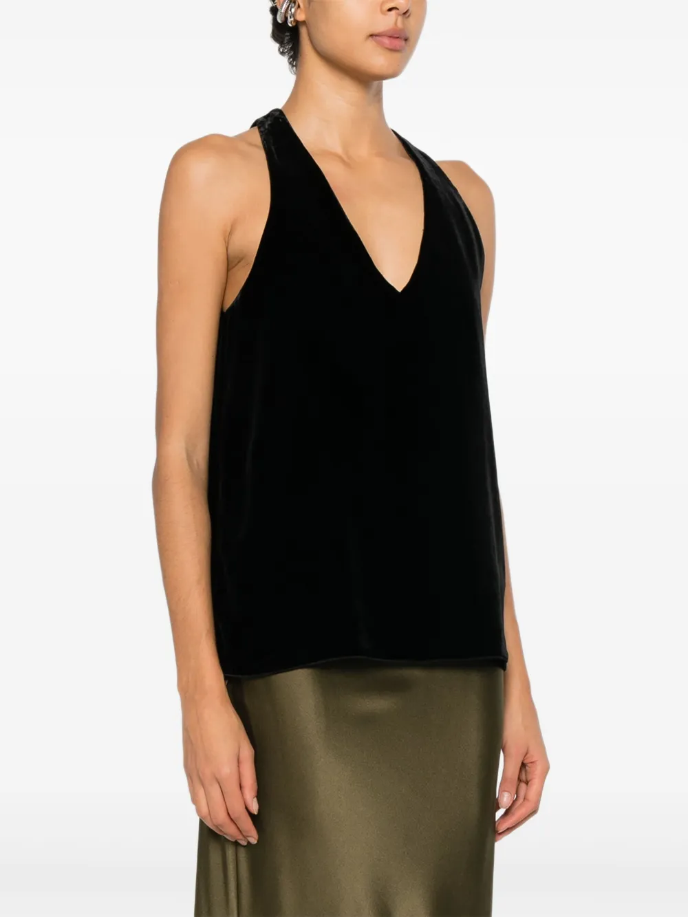 Forte Mouwloze top Zwart