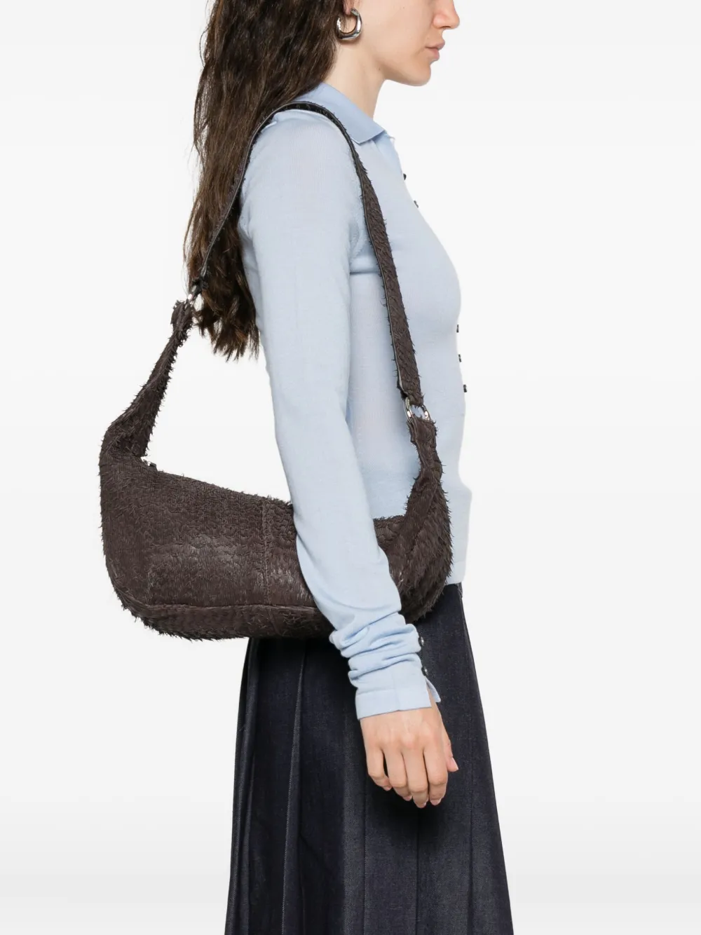 Paloma Wool leather shoulder bag - Bruin