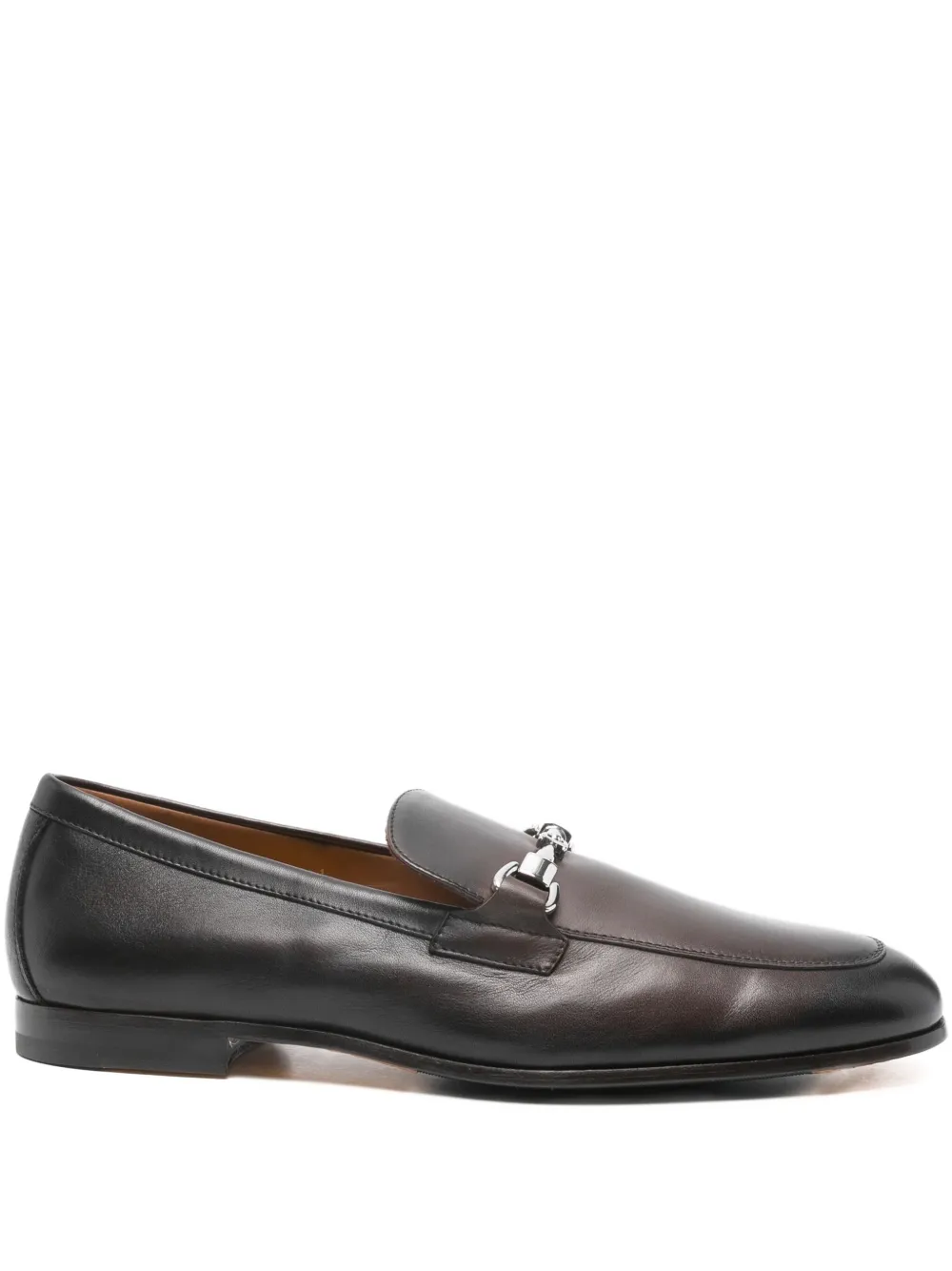 Doucal's horsebit-detail leather loafers Bruin