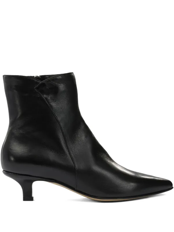 Pomme D´Or Pointed Leather Boots Black FARFETCH AU