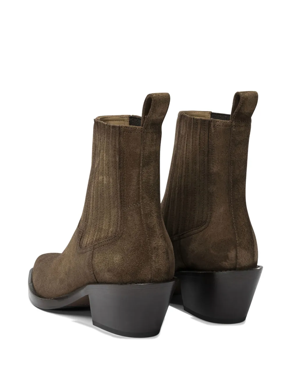 Henderson Baracco Henderson Pull-tab Heeled Boots In Brown