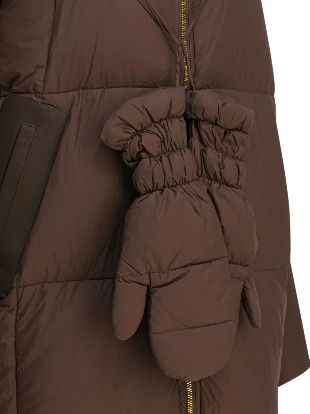 Max & Moi Danae Padded Hooded Coat In Brown