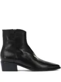 Pomme D´Or pointed zip boots - Black
