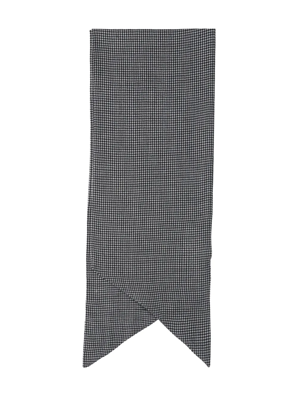 Destin houndstooth wool scarf | Black | Image 1