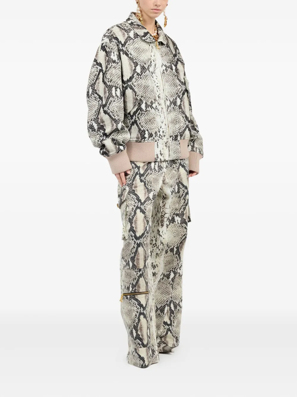 Roberto Cavalli Jack met pythonprint Wit