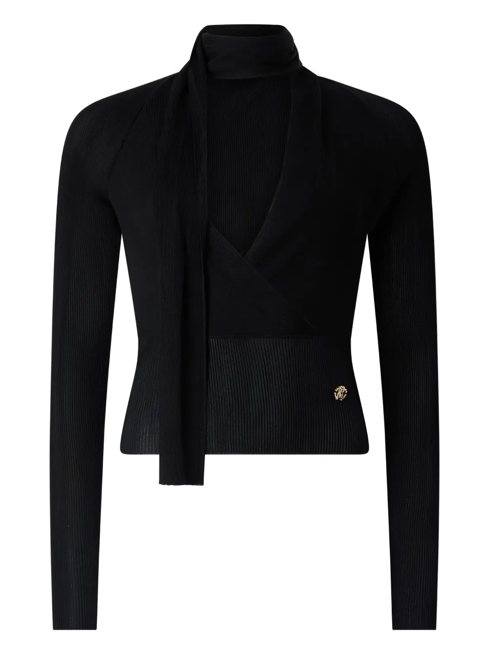 Roberto Cavalli Maglione a portafoglio - Nero