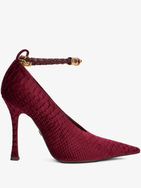 Roberto Cavalli zapatillas con efecto de piel de cocodrilo