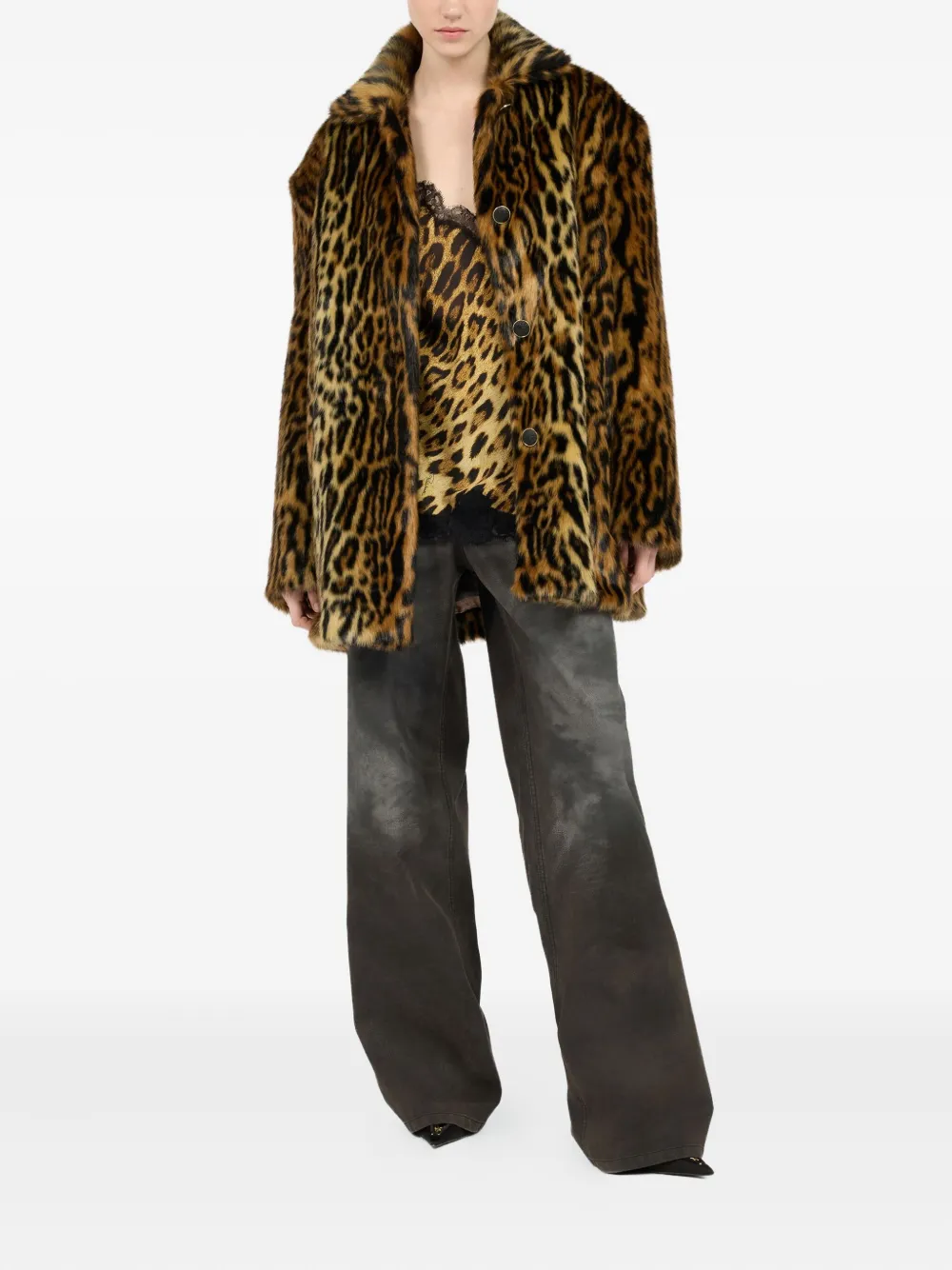 Roberto Cavalli Jeans met vijf zakken - Zwart
