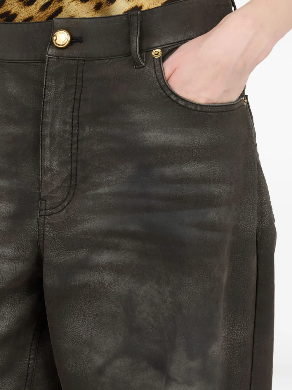 Roberto Cavalli Five-pockets Jeans In Black