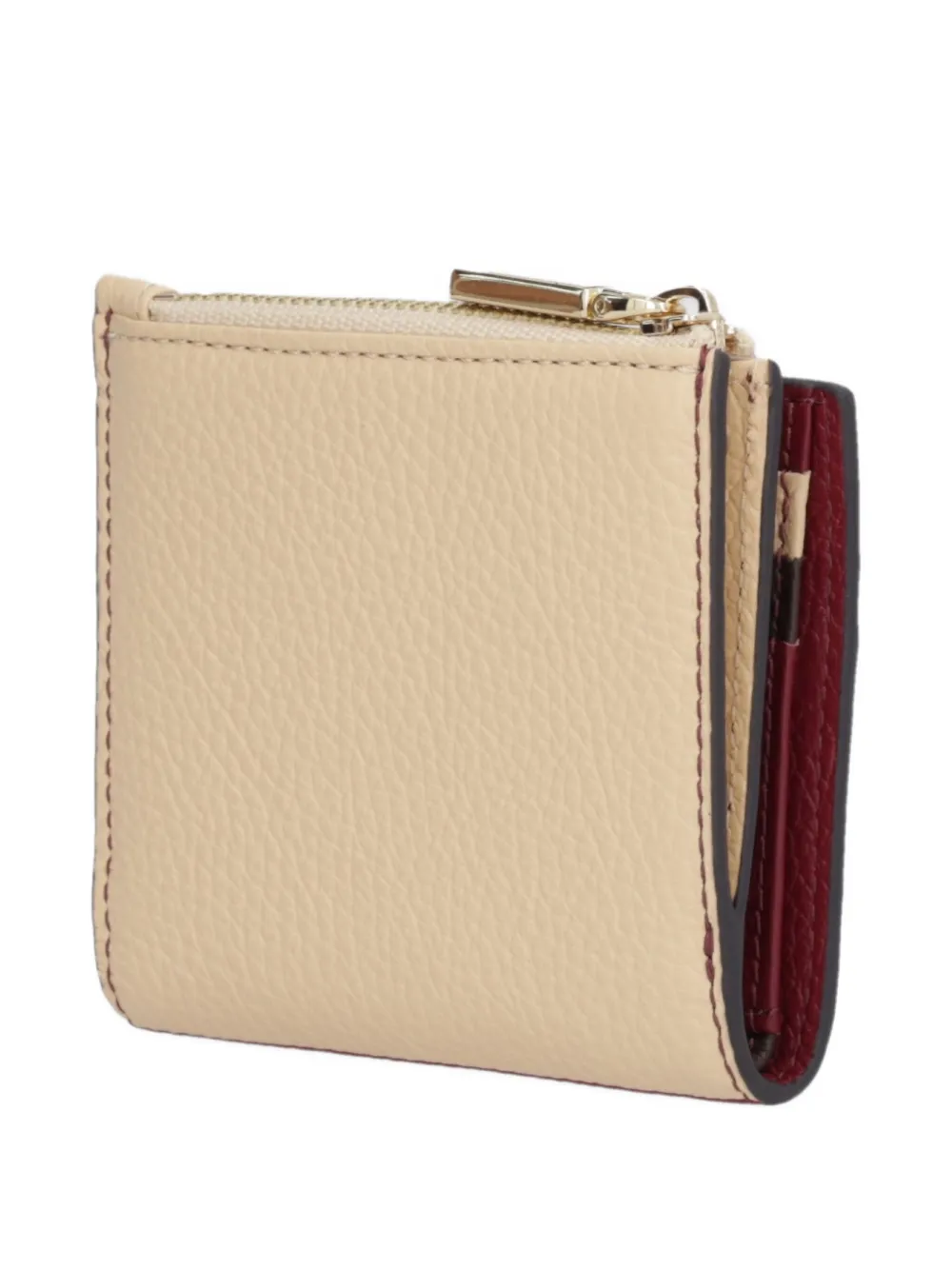 Coccinelle striped zip wallet - Rood