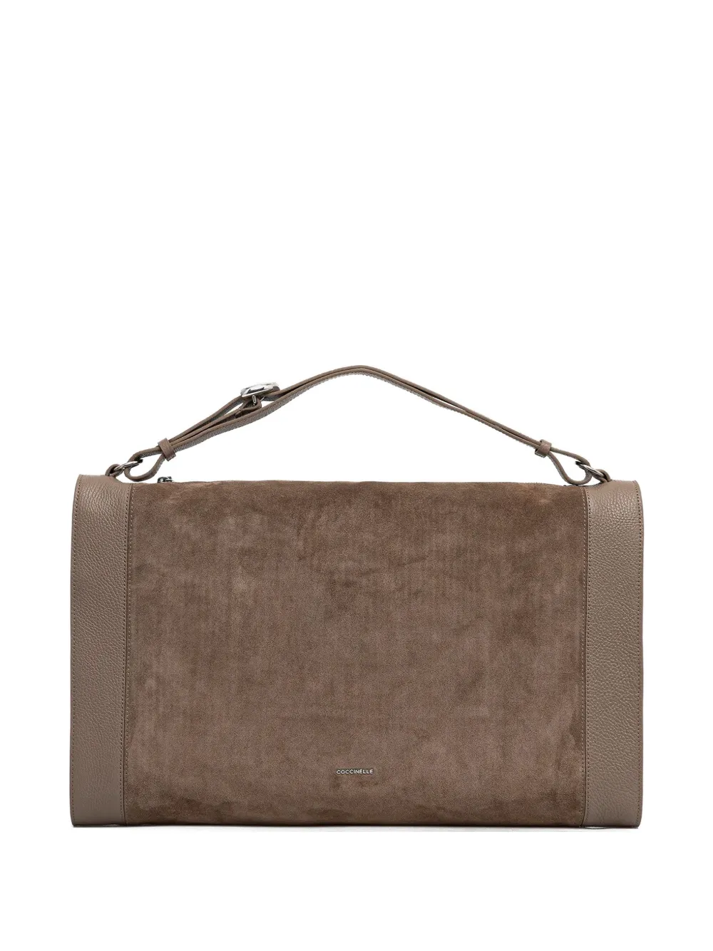 Coccinelle Elinor suede-trim tote bag - Marrone
