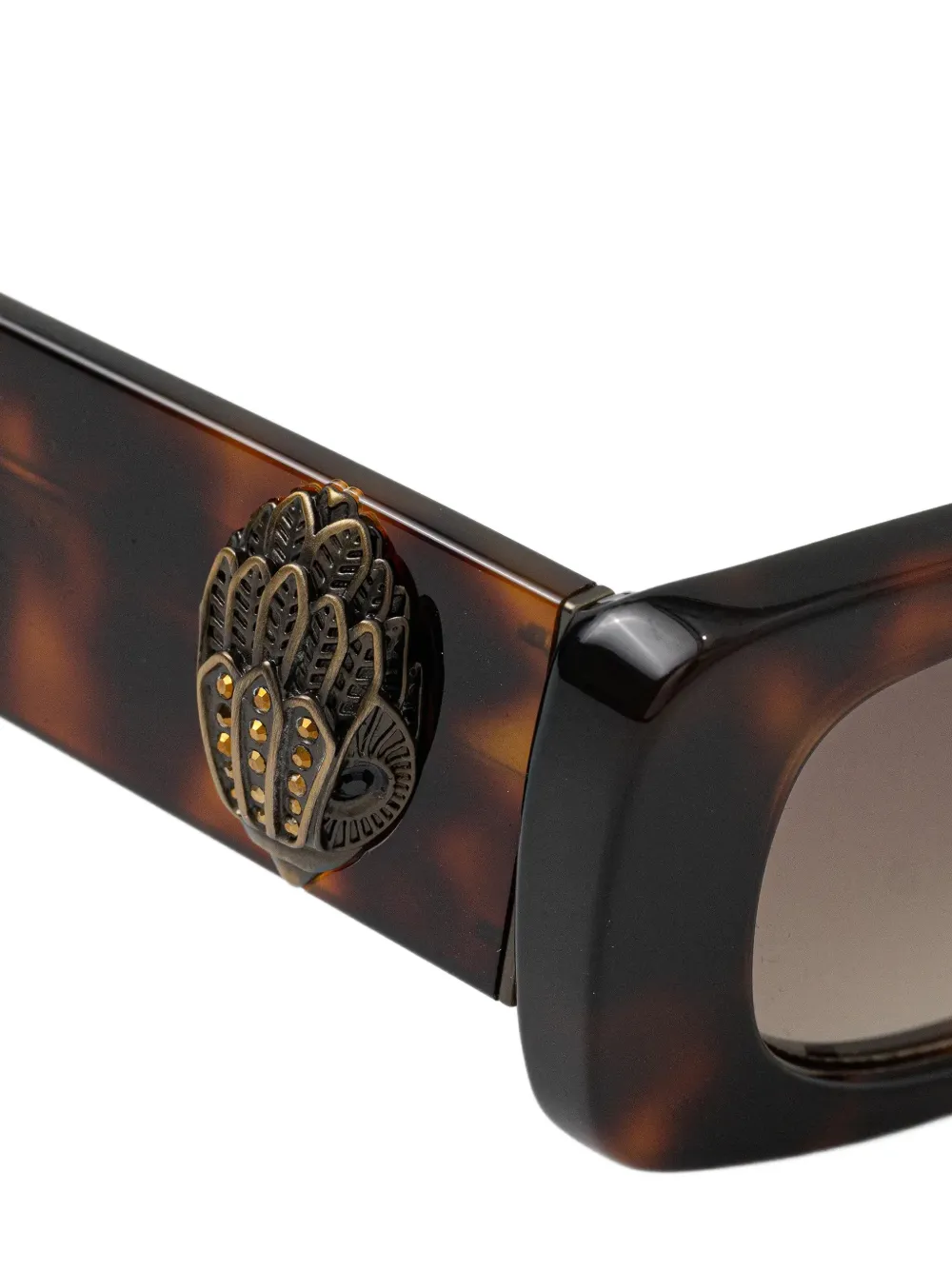  Kurt Geiger London Rectangle-frame Sunglasses - Brown 