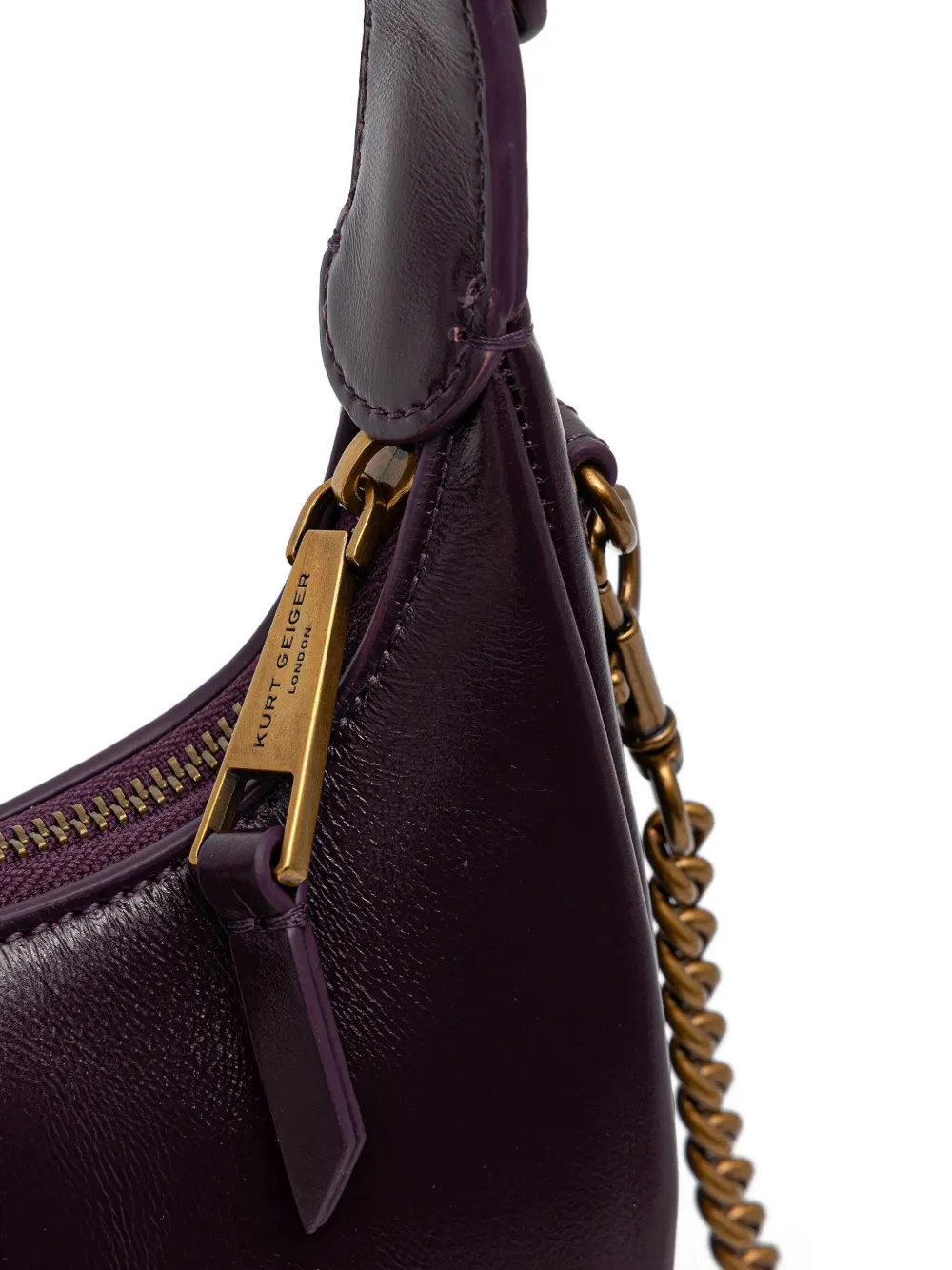 Kurt Geiger London Shopper verfraaid met adelaarskop Paars